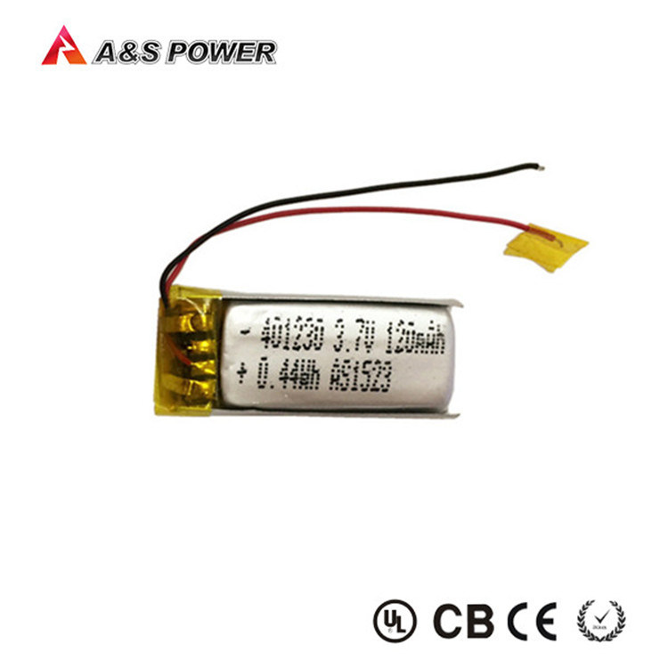 Consumer Electronics 120mAh 3.7V 1c Lithium Polymer Battery